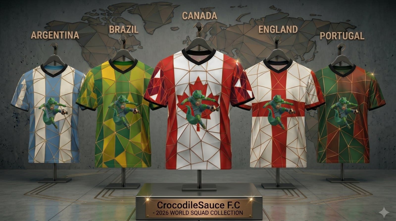 CrocodileSauce F.C. 2026 World Squad collection